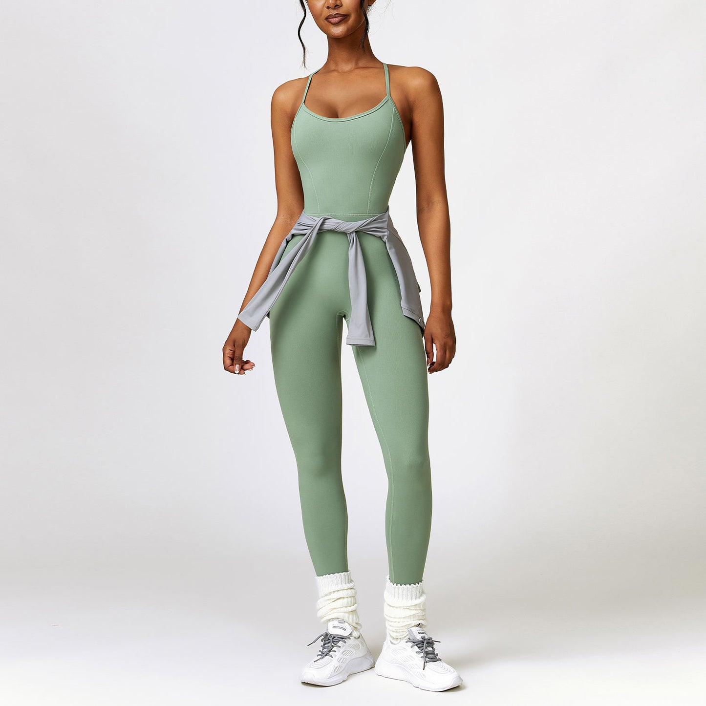 BACKLESS STRAPPY CAMI JUMPSUIT