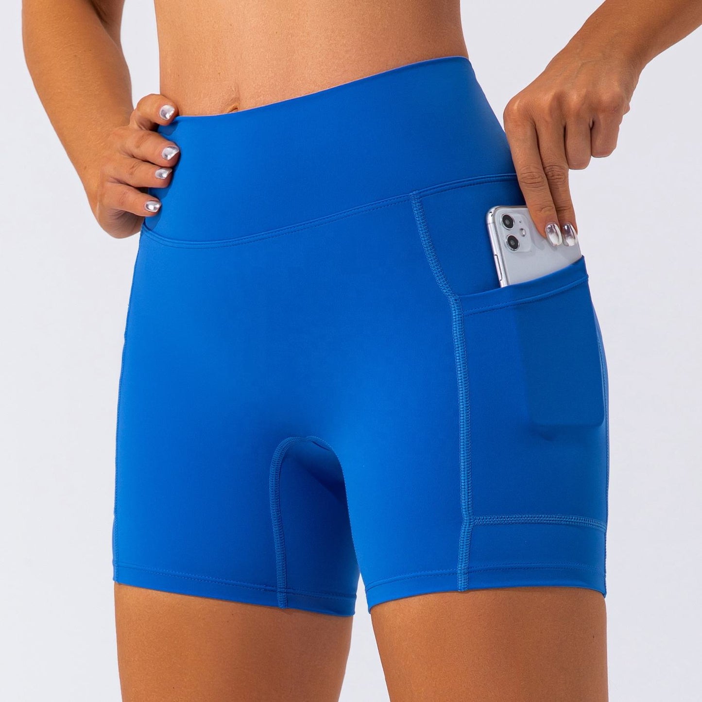 BOOTY SCULPTING BIKER SHORTS WITH POCKET
