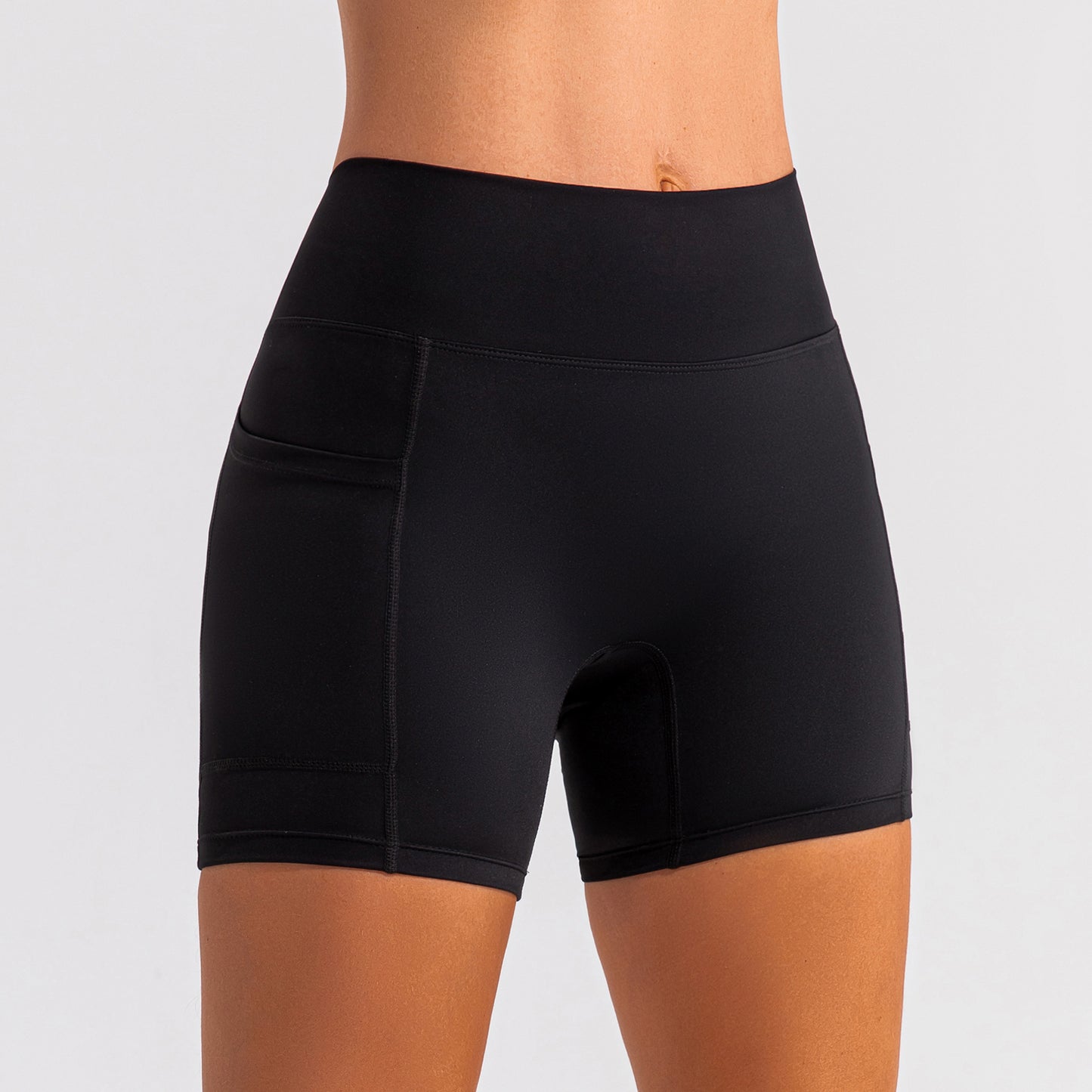 BOOTY SCULPTING BIKER SHORTS WITH POCKET