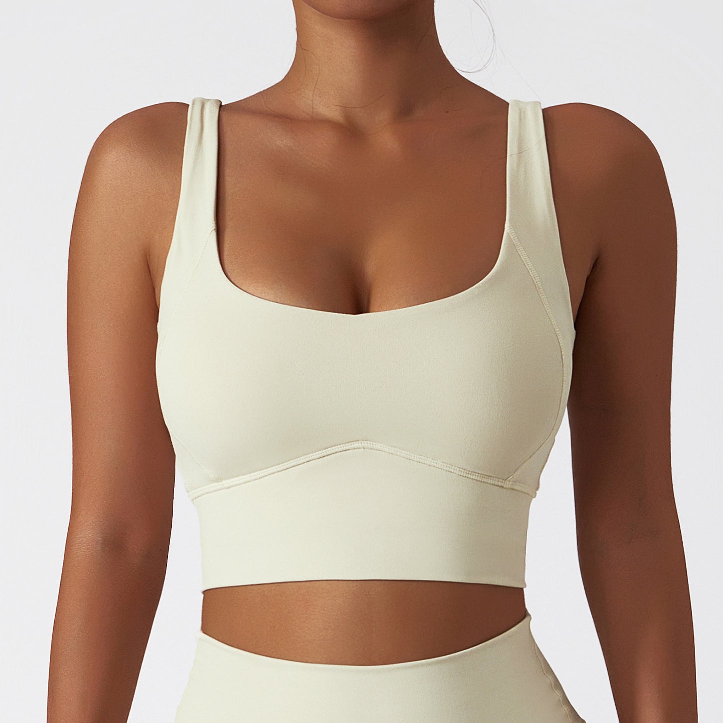 UNDERLINED SHAPING PADDED RUNNING BRA