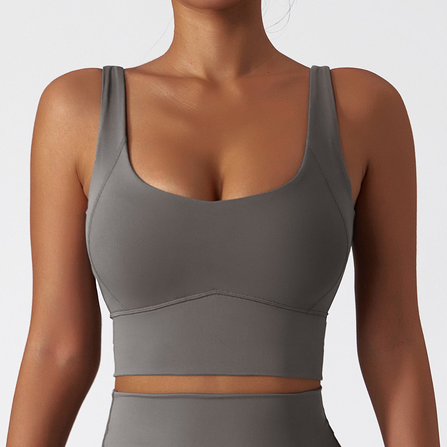 UNDERLINED SHAPING PADDED RUNNING BRA