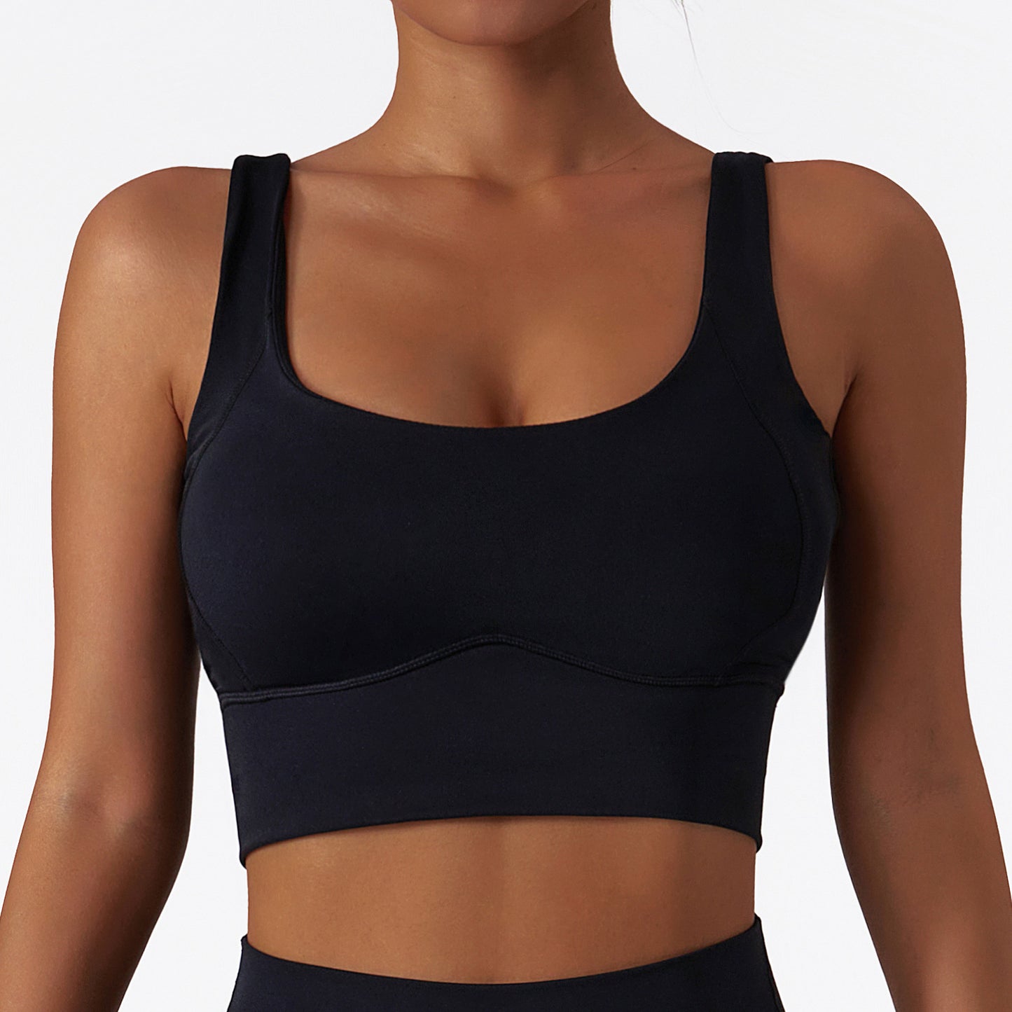 UNDERLINED SHAPING PADDED RUNNING BRA