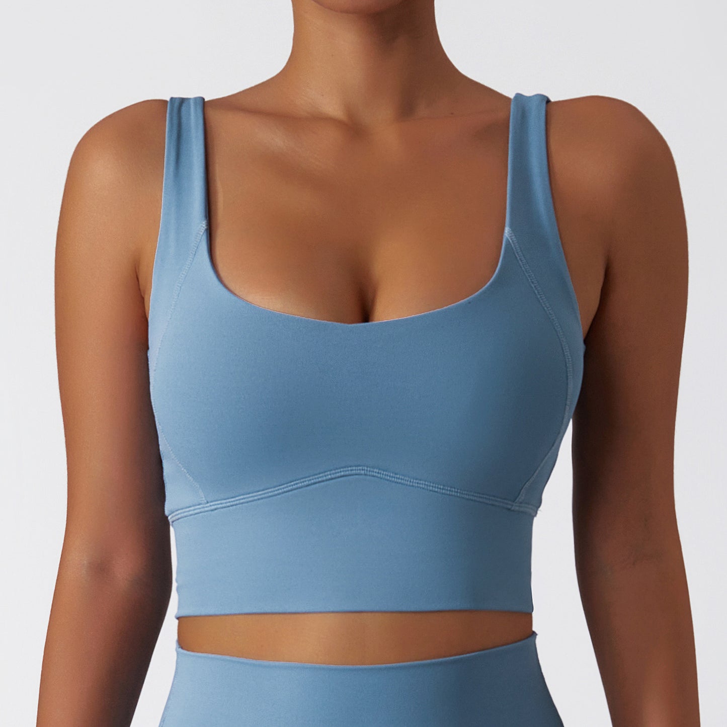 UNDERLINED SHAPING PADDED RUNNING BRA
