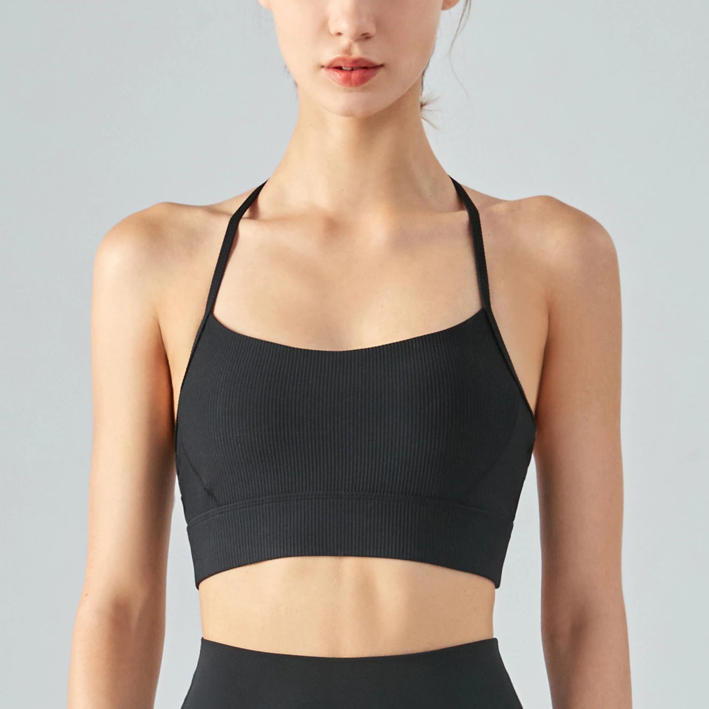 PADDED BACKLESS HALTERNECK TOP