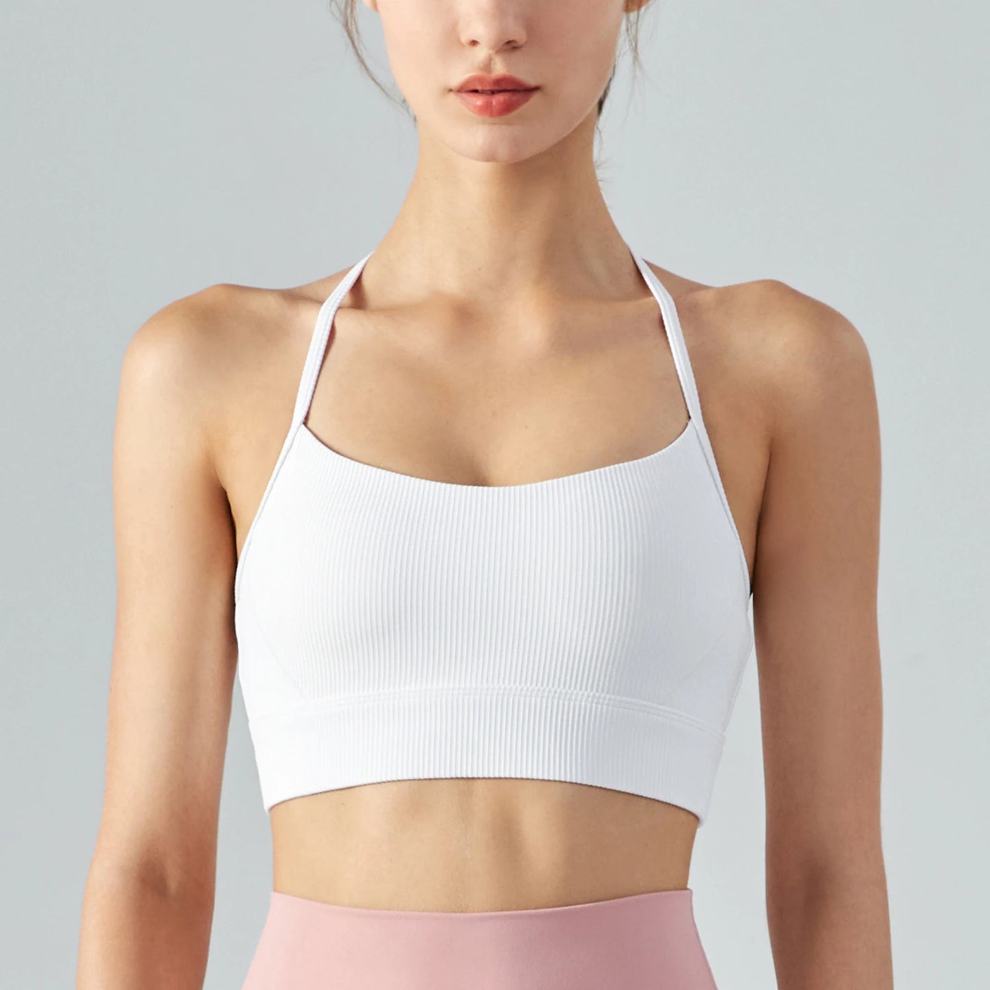 PADDED BACKLESS HALTERNECK TOP