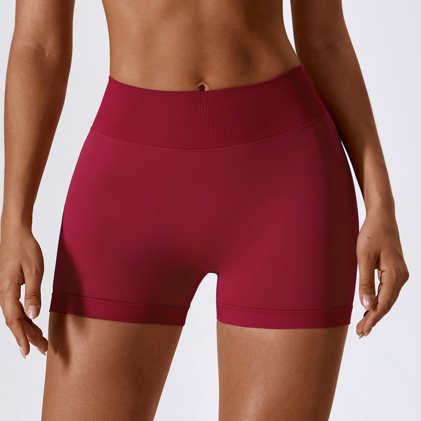 BOOTY CONTOURING MINI SHORTS IN GREEN