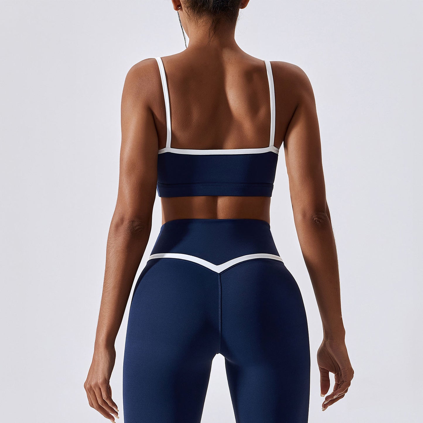 Contrast Binding Cami Sports Bra