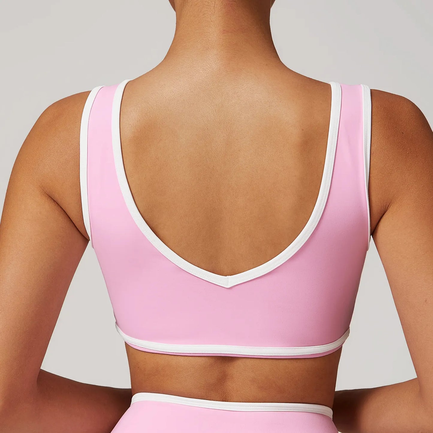 Contrast Binding Sports Bra