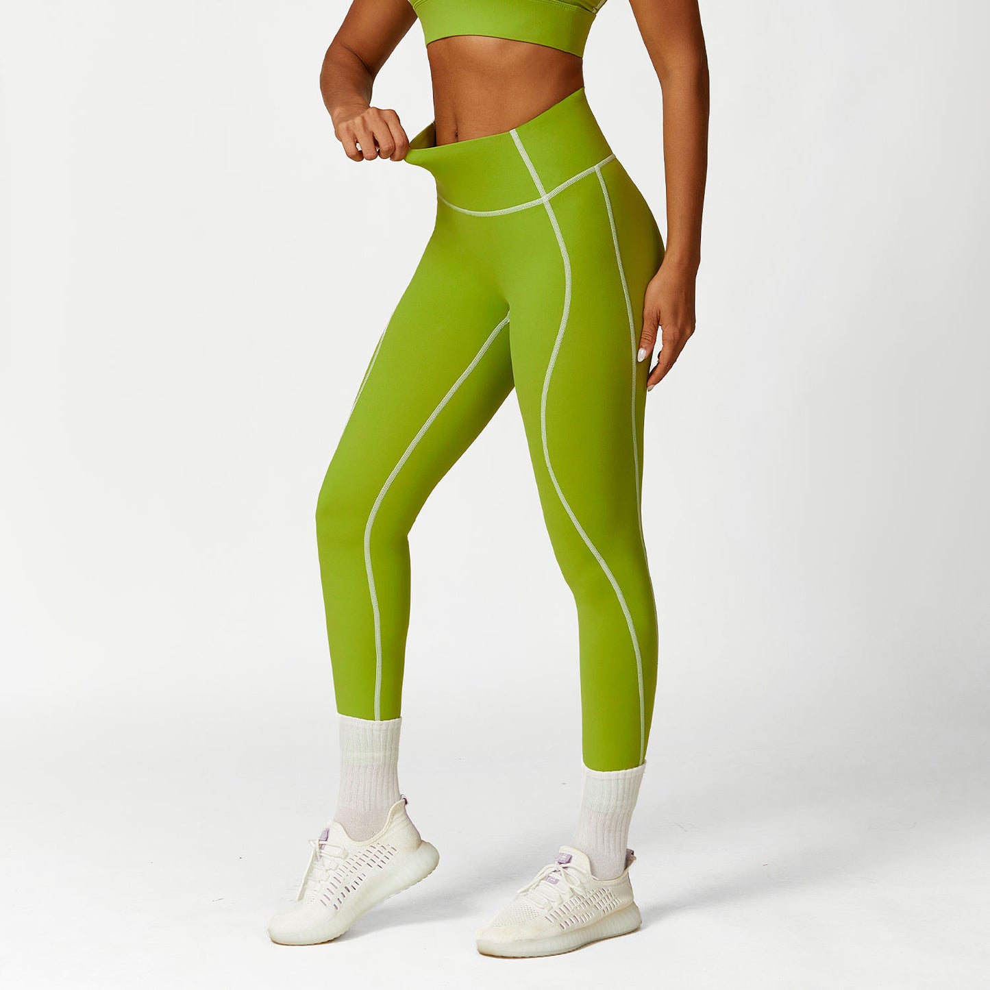 Contrast Stitch High Waist Super Soft Leggings