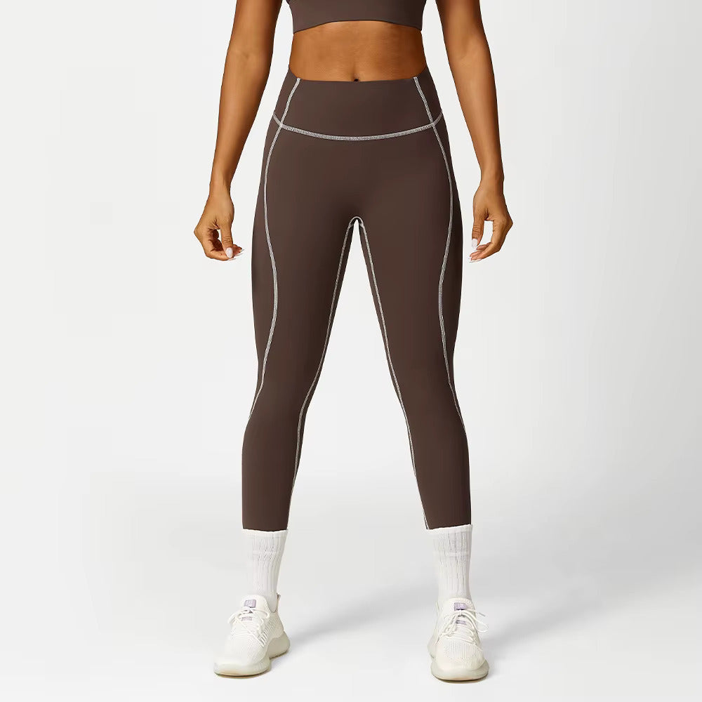 Contrast Stitch High Waist Super Soft Leggings