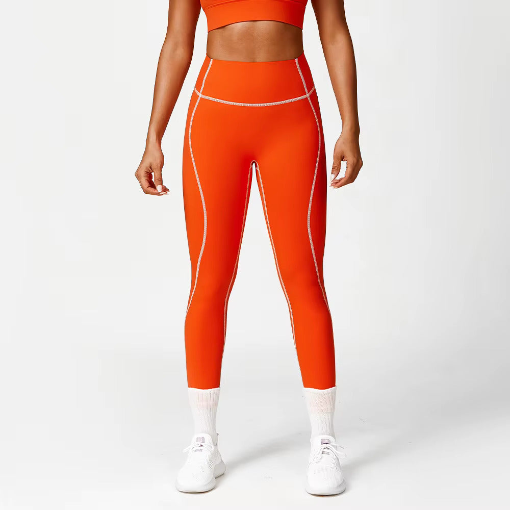 Contrast Stitch High Waist Super Soft Leggings