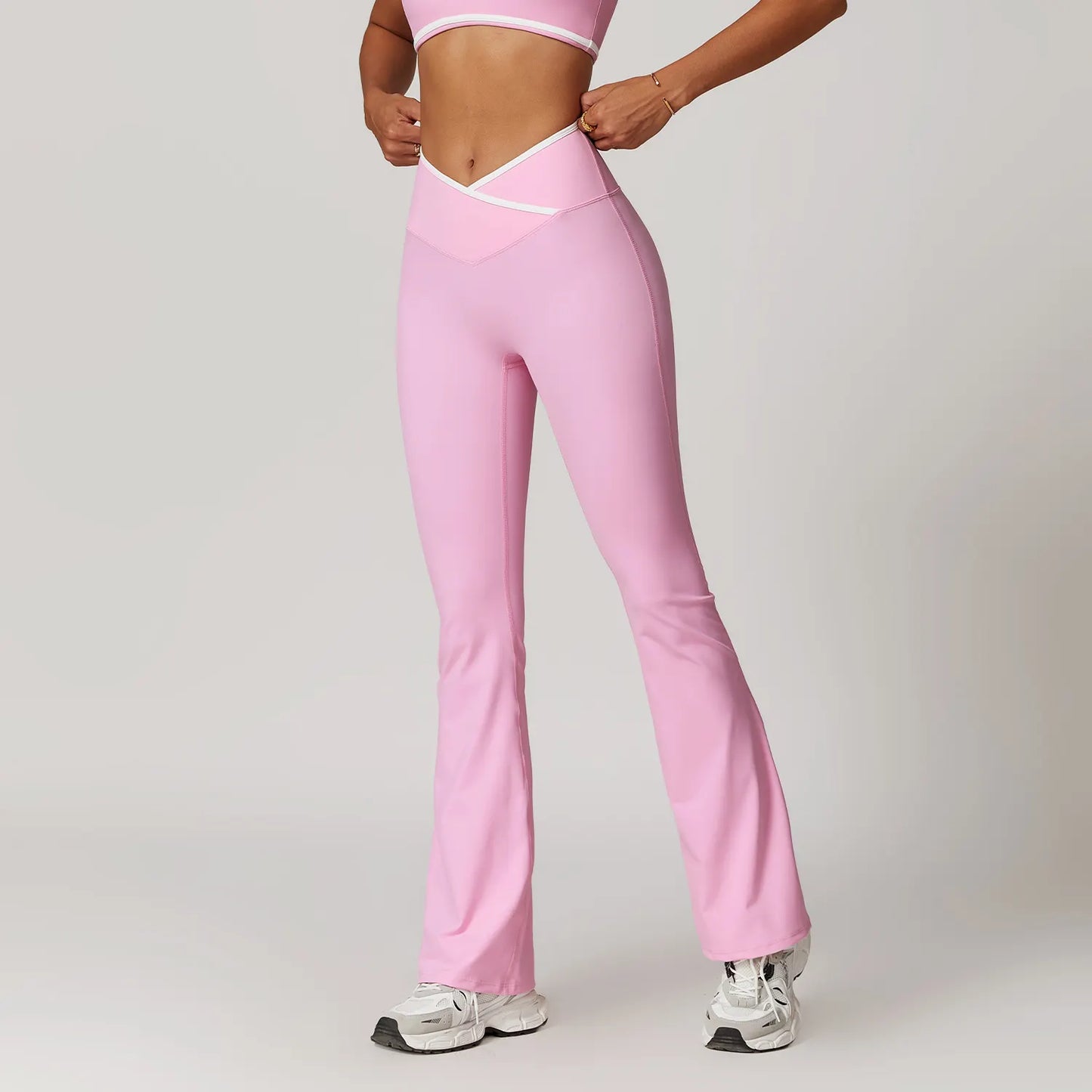 Cross Contrast Binding Leggings