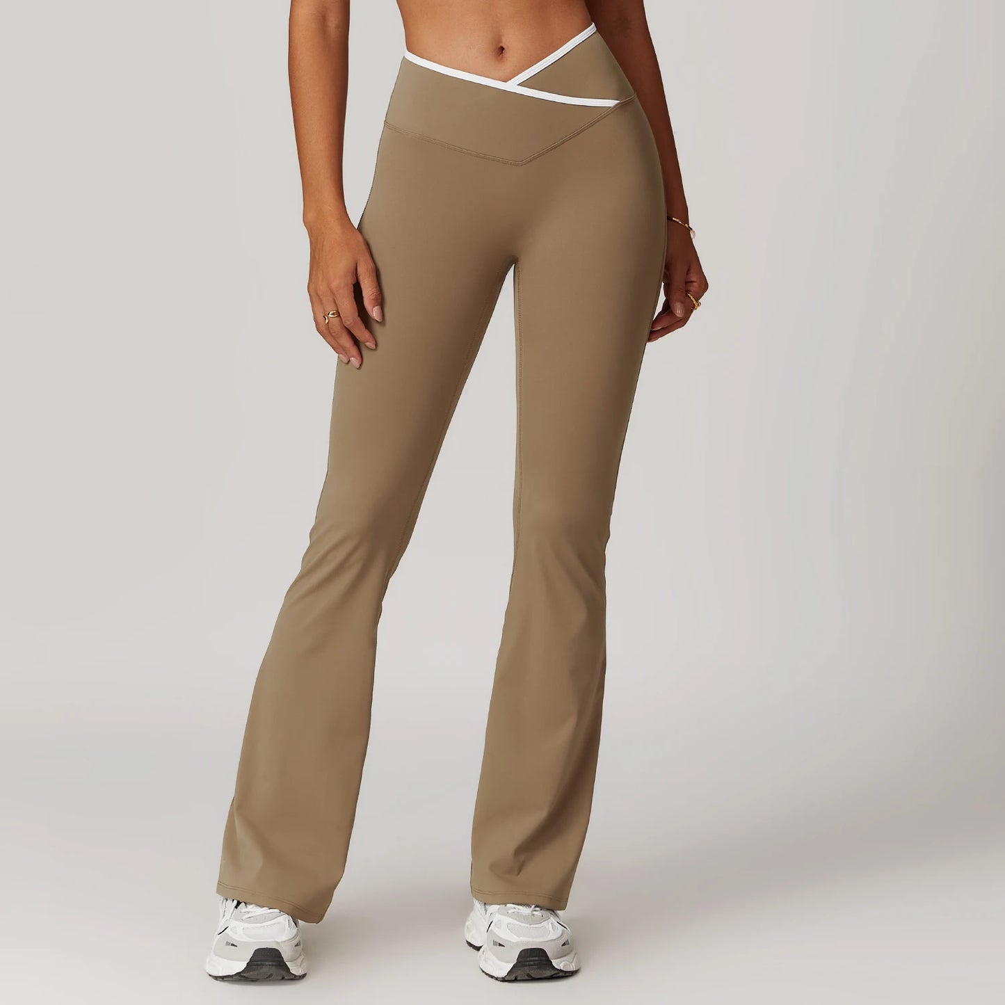 Cross Contrast Binding Leggings