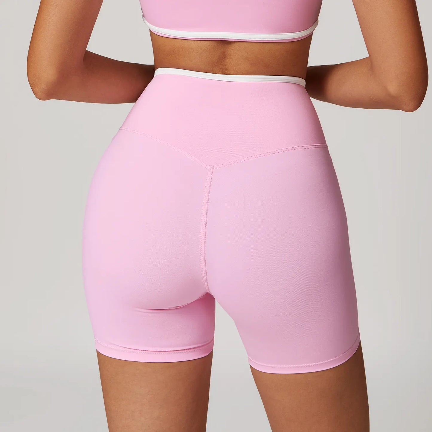 Cross Contrast Binding Shorts