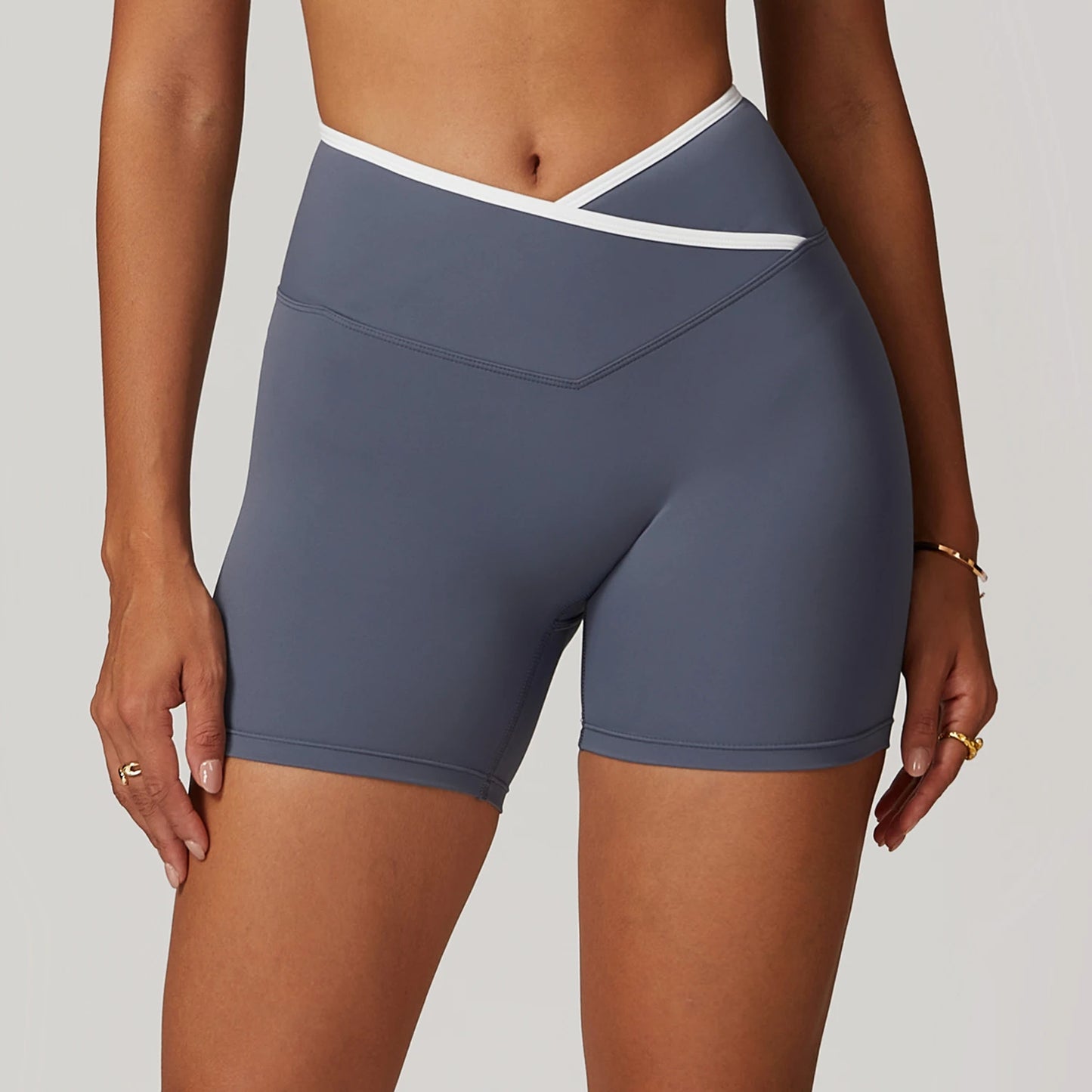 Cross Contrast Binding Shorts