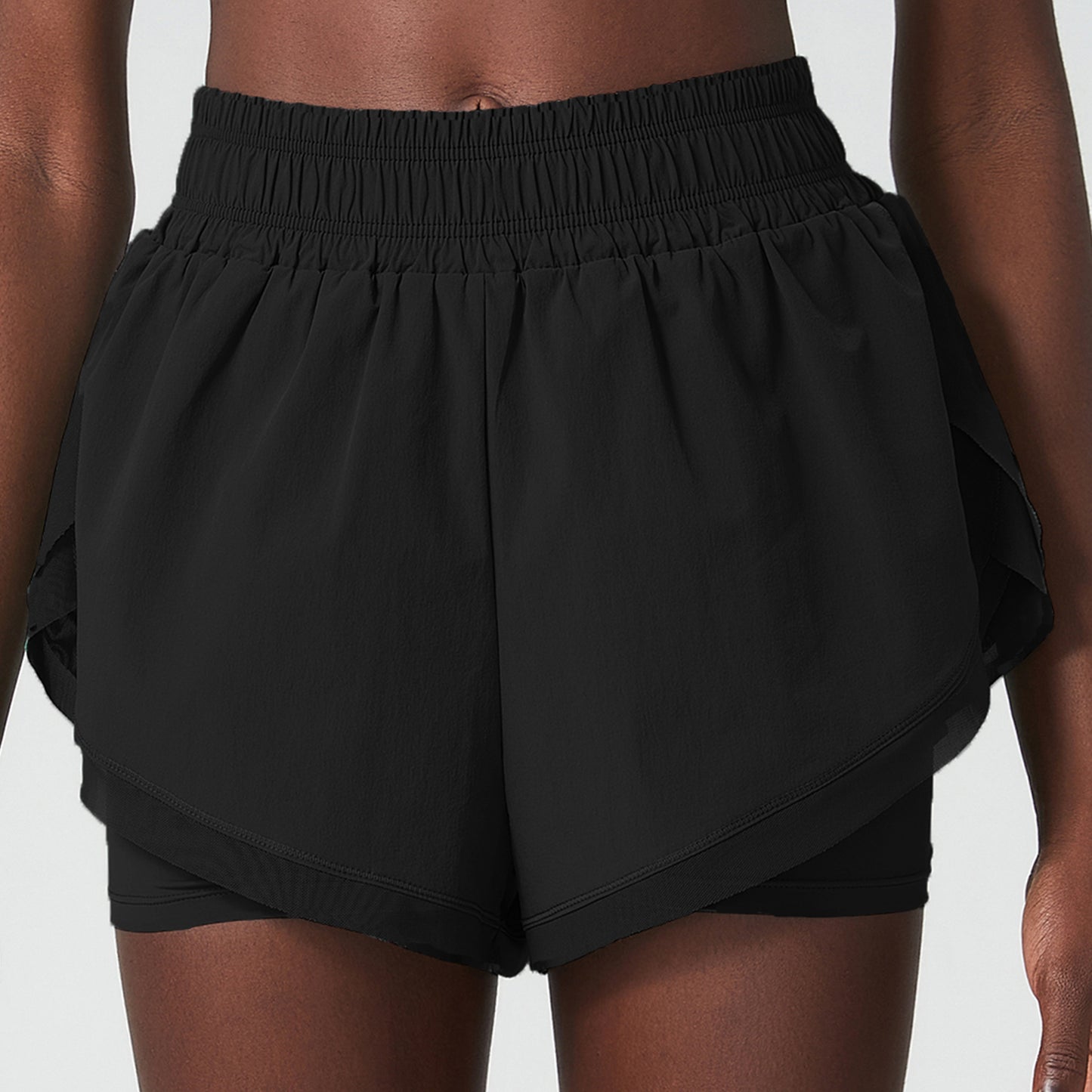 WATER REPELLENT RUNNING SHORTS WITH LINING