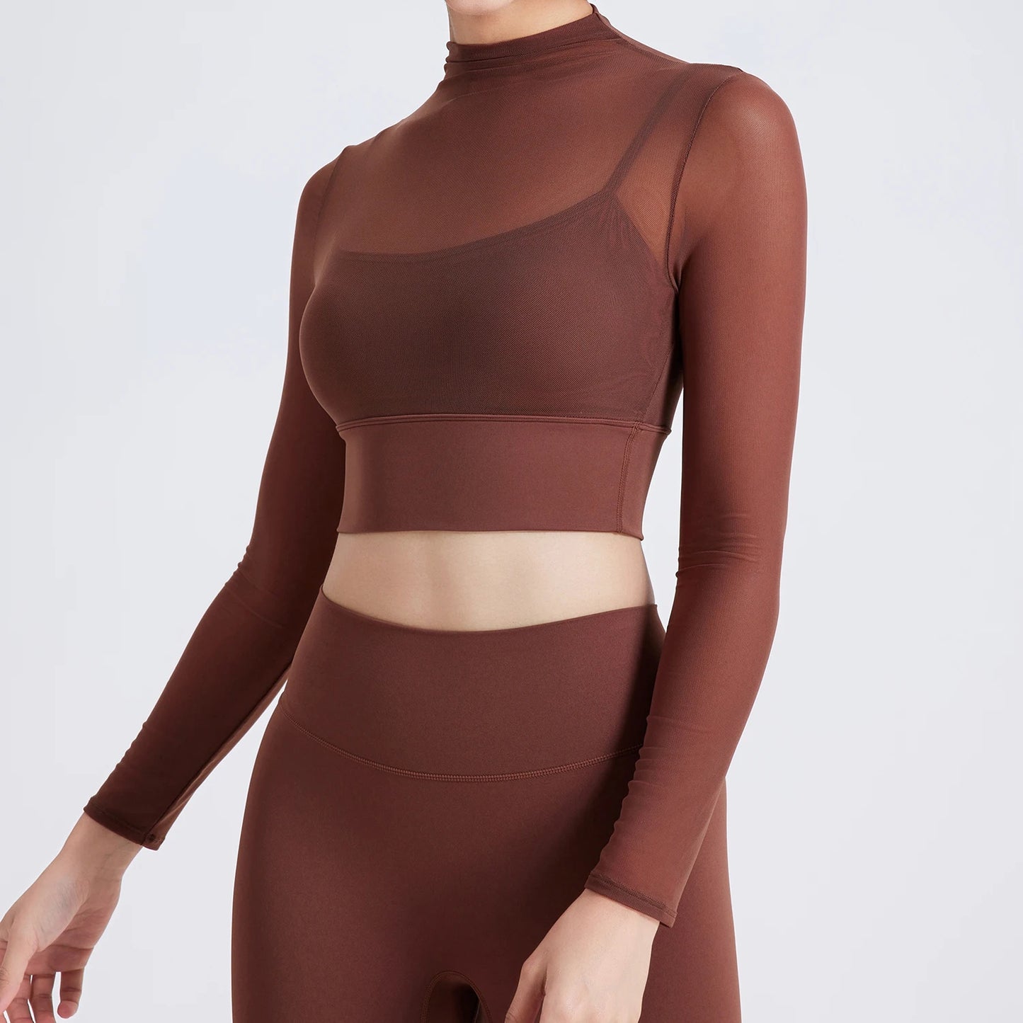LONG SLEEVES WITH CHEST PAD MESH TOP