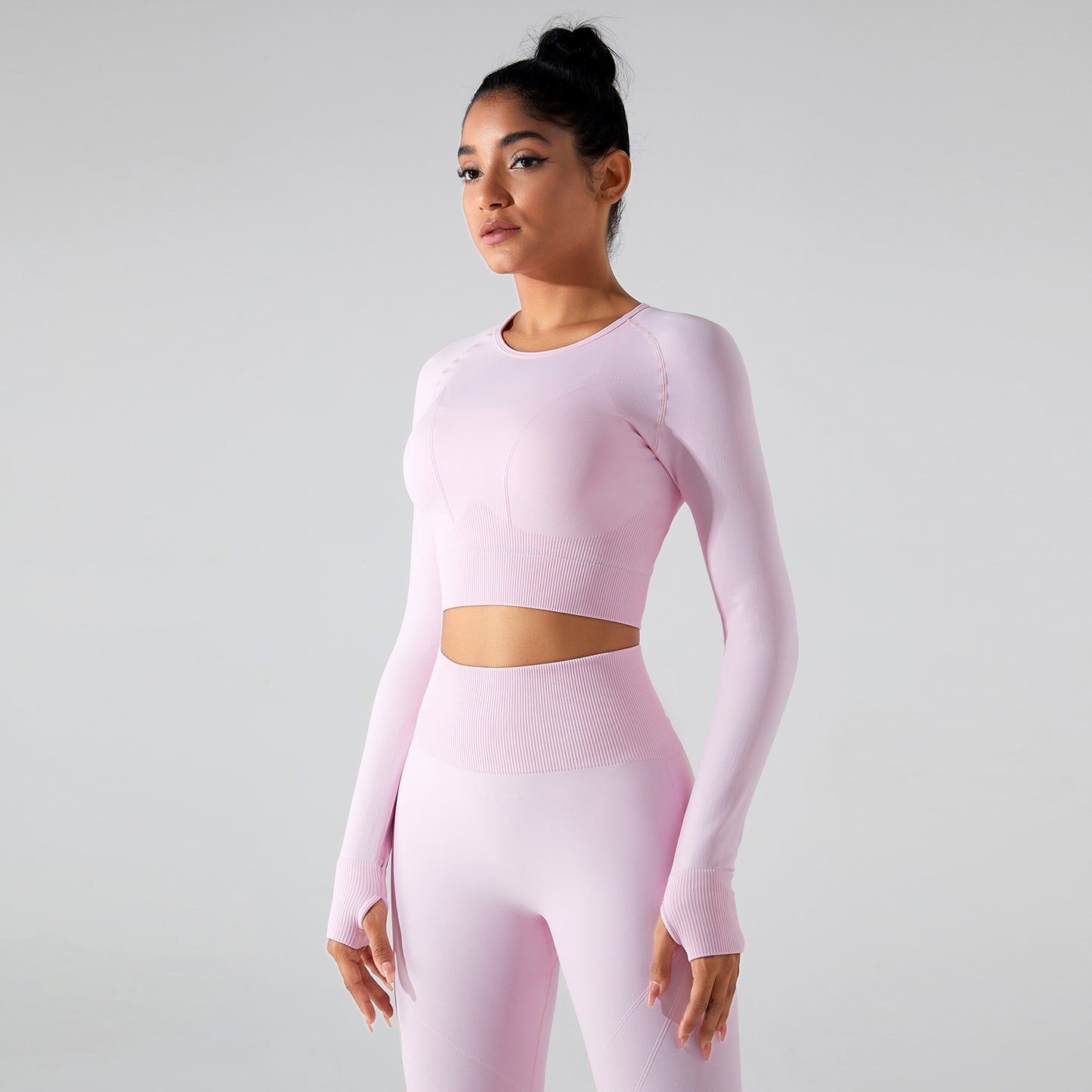 SEAMLESS THUMBHOLES LONG SLEEVES TOP