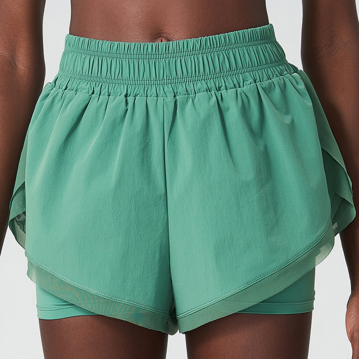 WATER REPELLENT RUNNING SHORTS WITH LINING