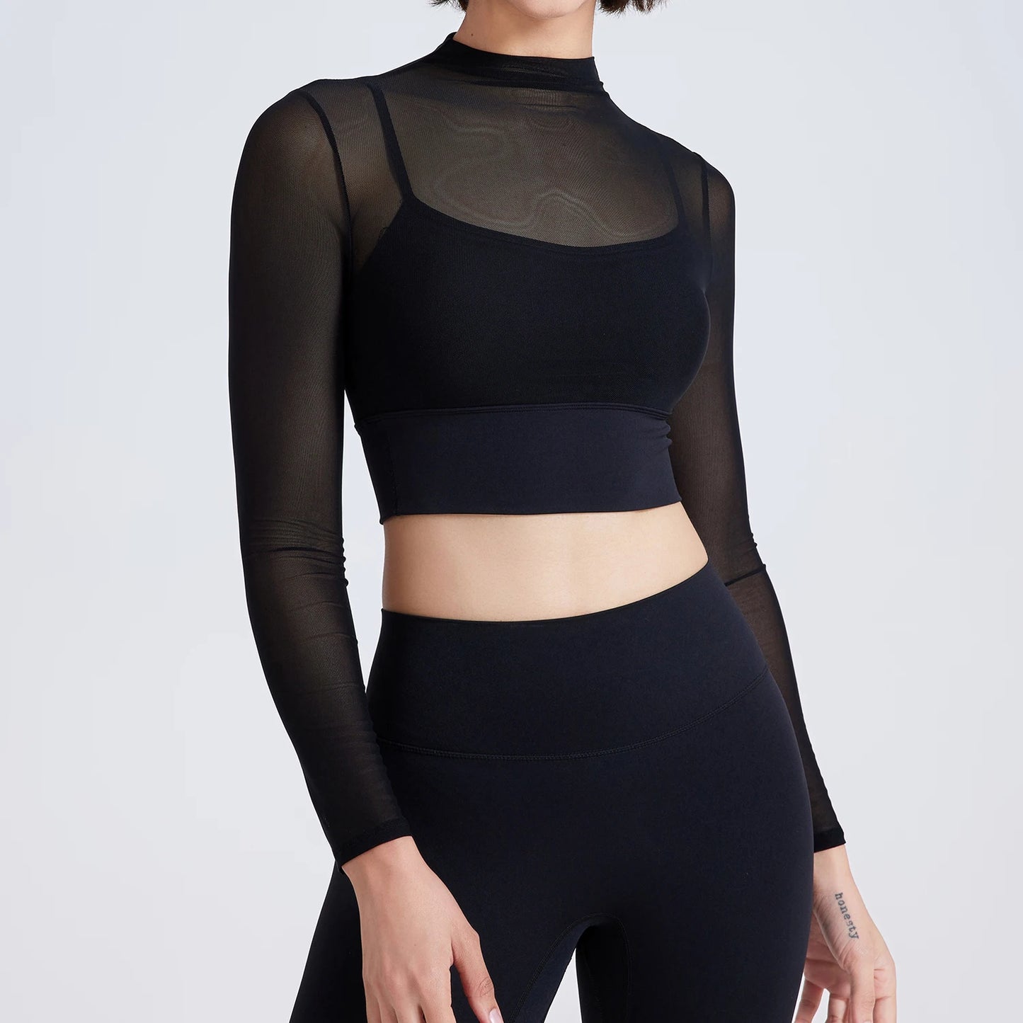 LONG SLEEVES WITH CHEST PAD MESH TOP