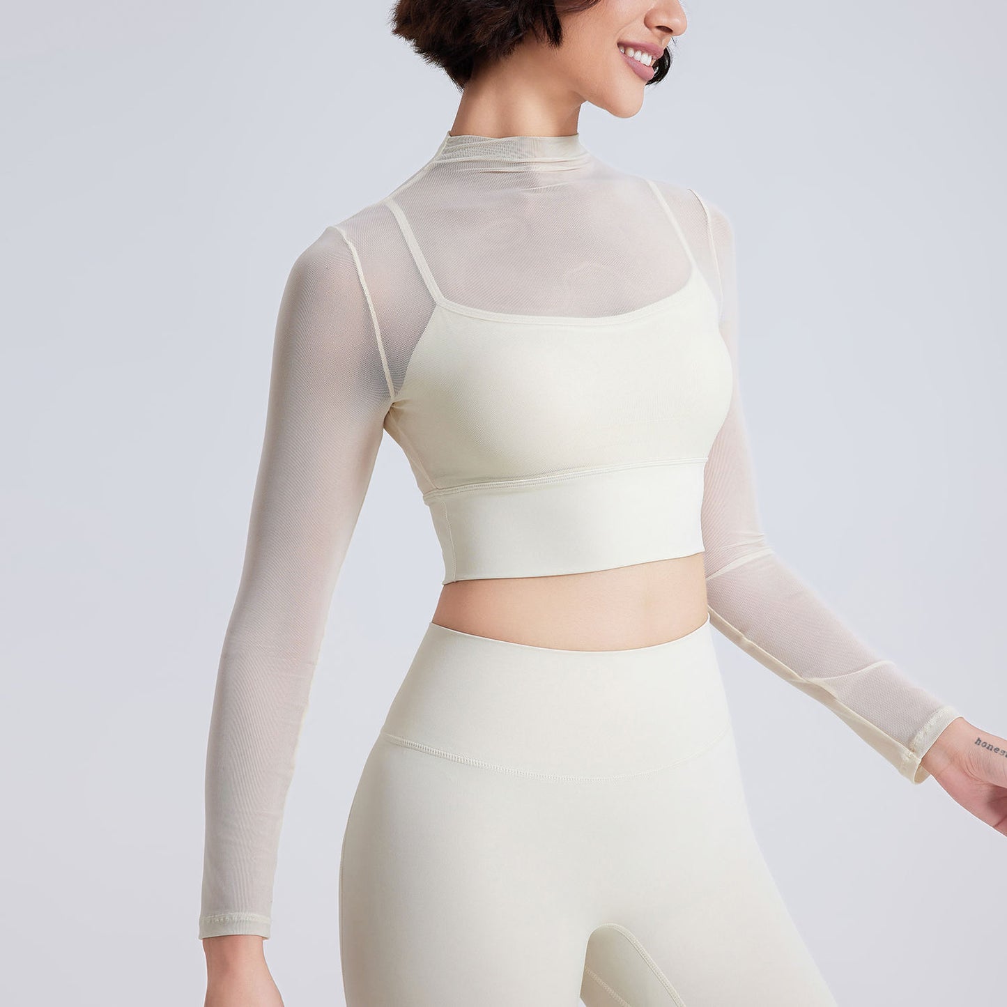 LONG SLEEVES WITH CHEST PAD MESH TOP