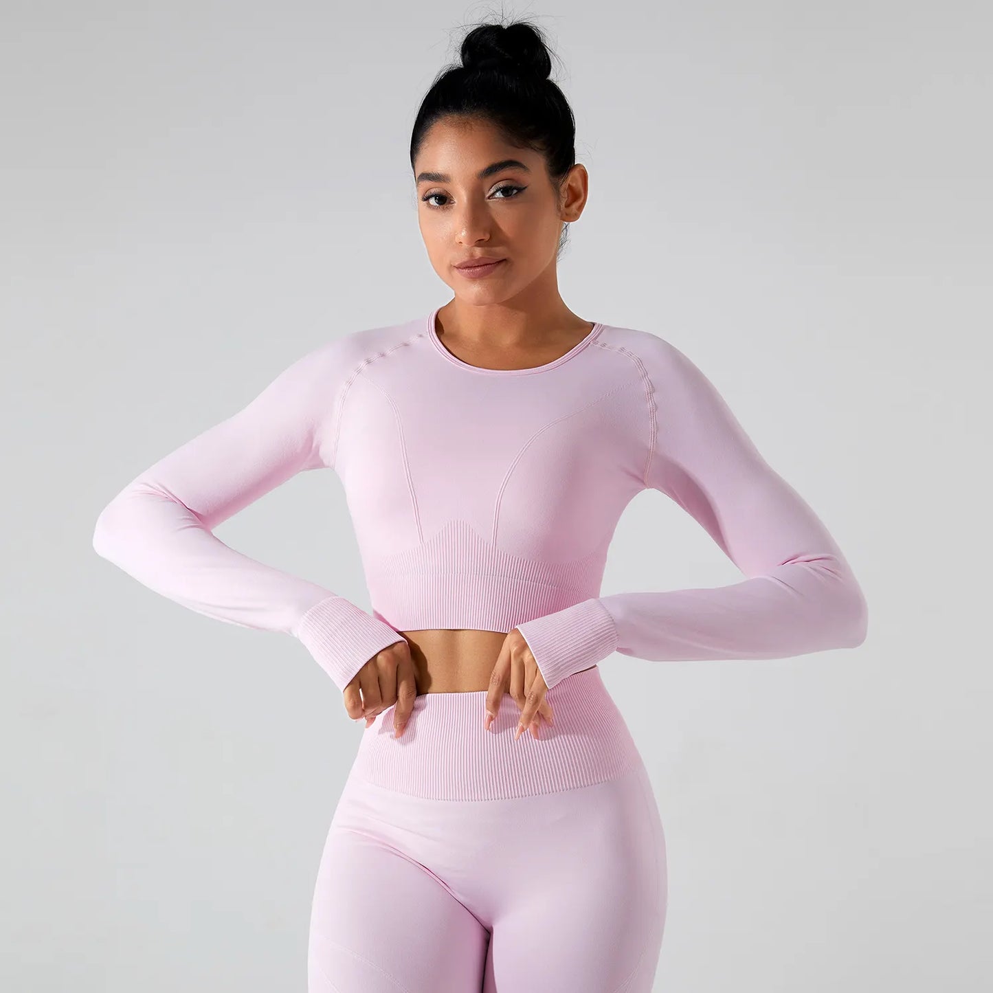 SEAMLESS THUMBHOLES LONG SLEEVES TOP
