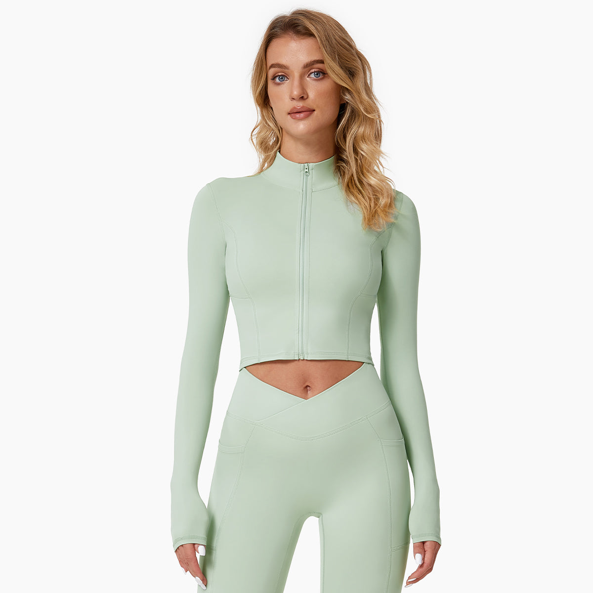 LONG SLEEVES ZIP UP RUNNING JACKET
