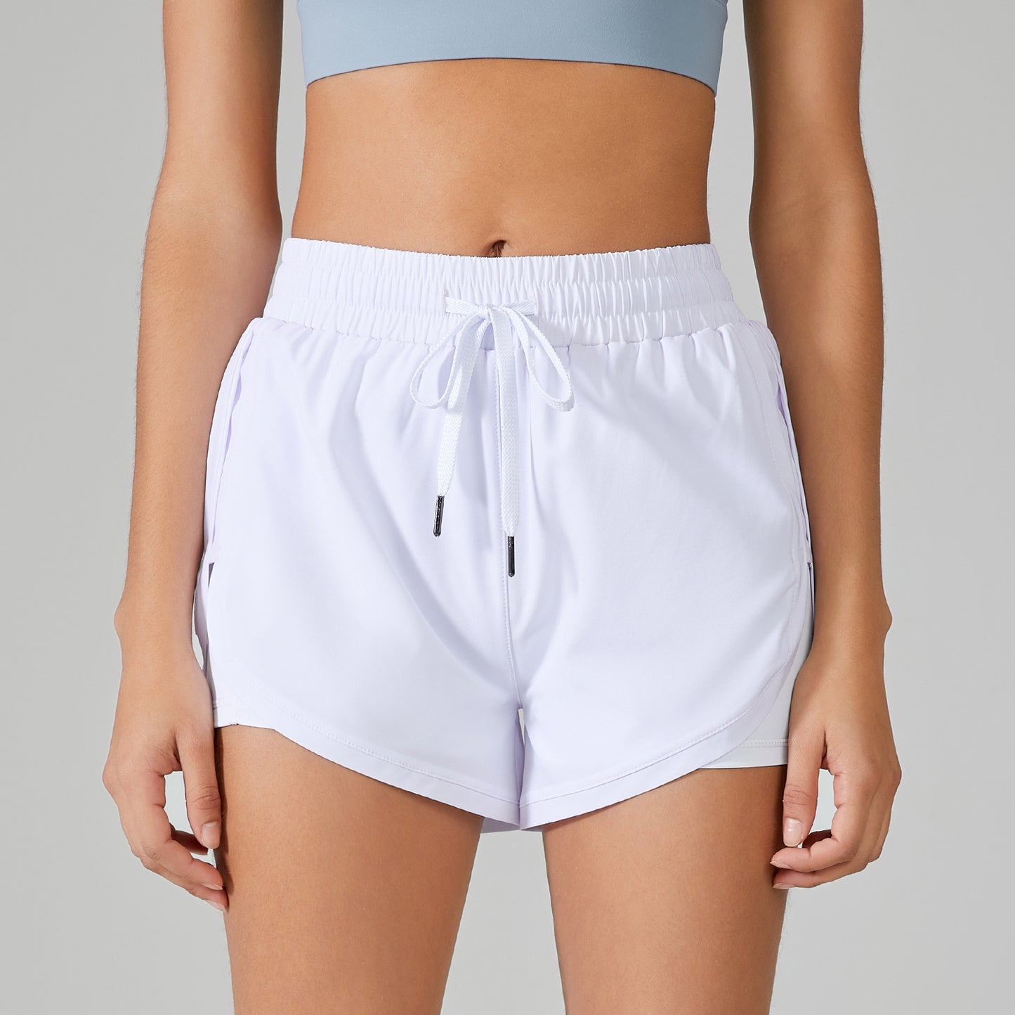 HIGH WAIST RUNNING SHORTS WITH POCKETS