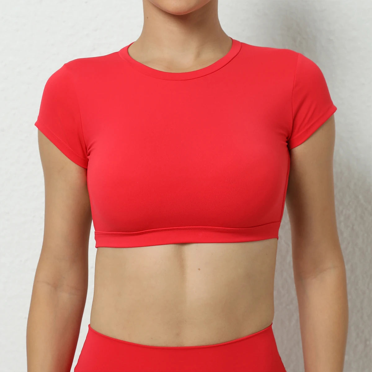 Backless Fly Sleeves Padded Crop Top