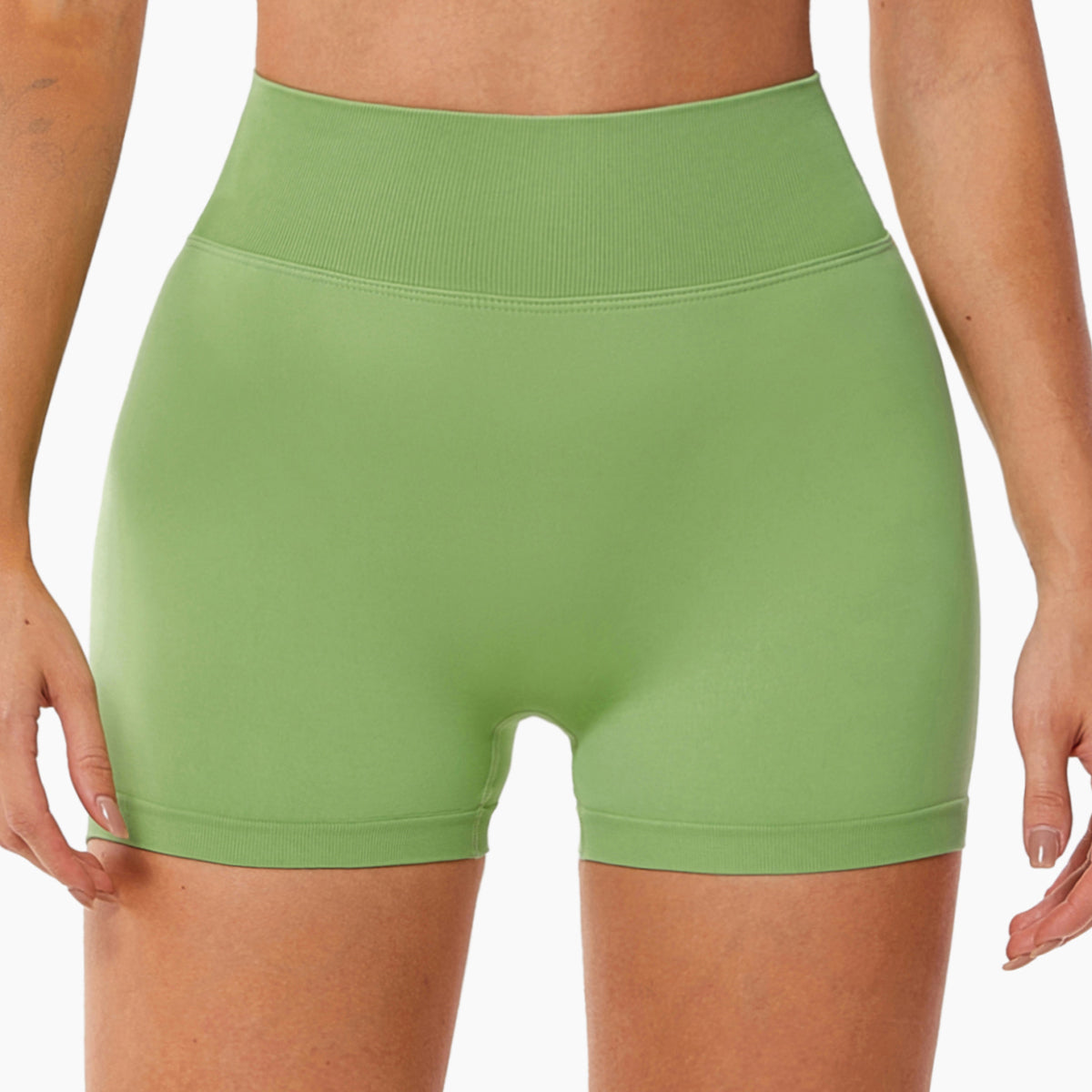 SEAMLESS BACK V WAIST BOOTY CINCHED SHORTS