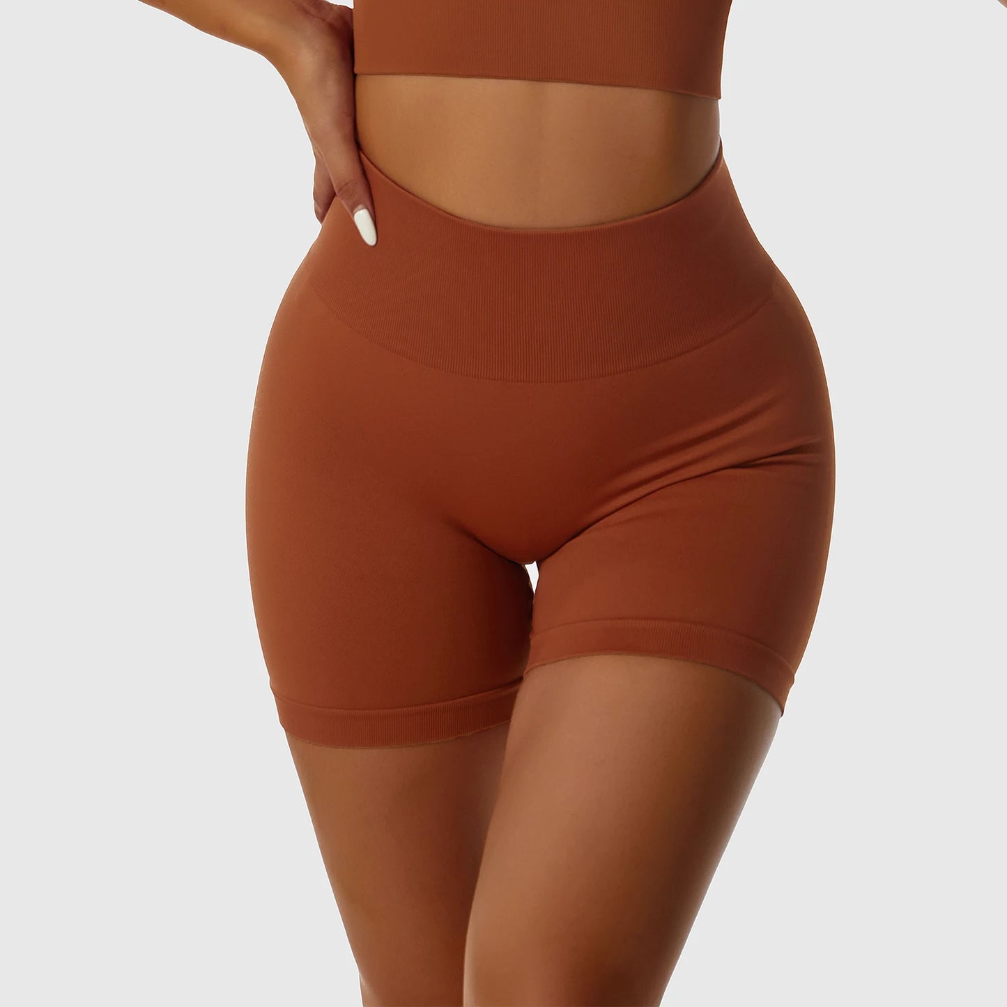 SEAMLESS HIGH STRETCH HIGH WAIST SHORTS