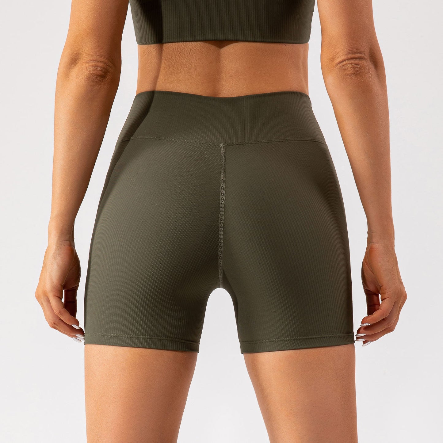 CROSS HIGH WAIST SHORTS