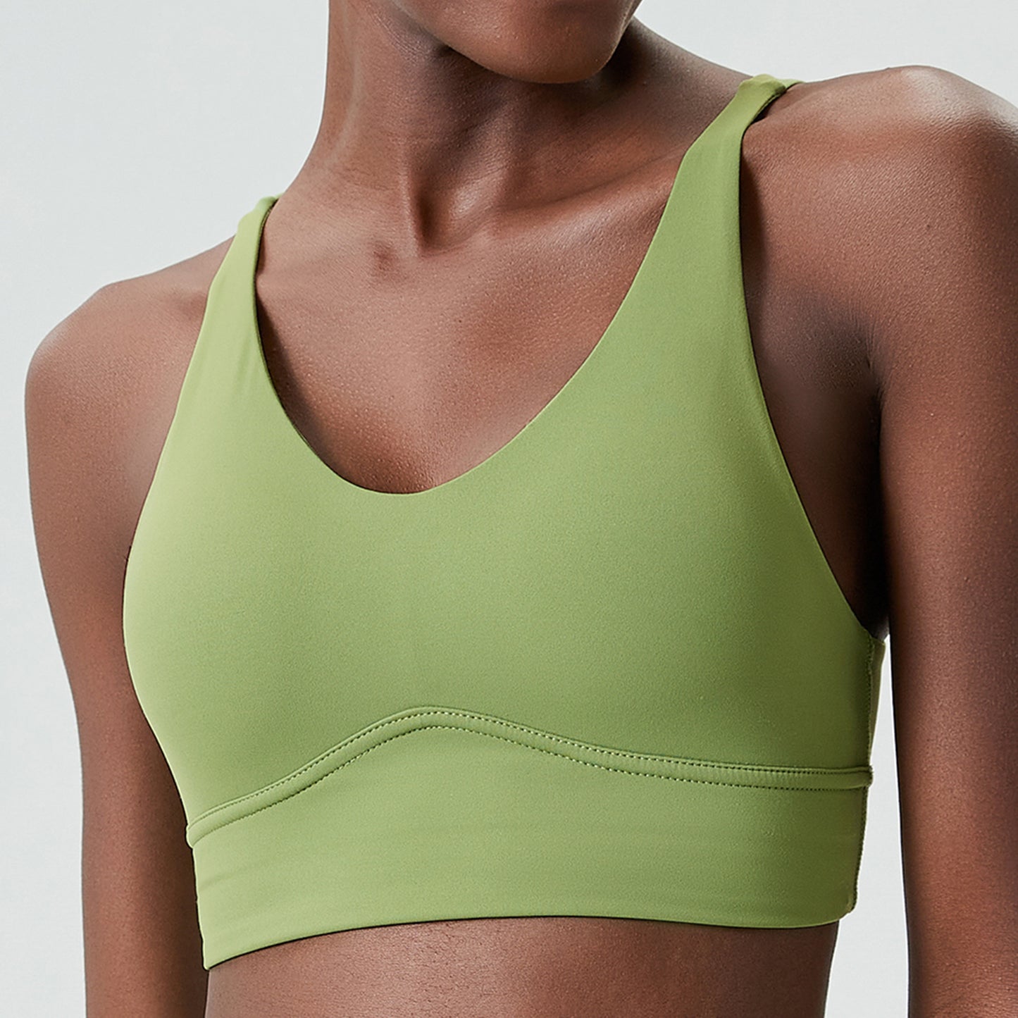 Cross Back Padded Cami Crop Top