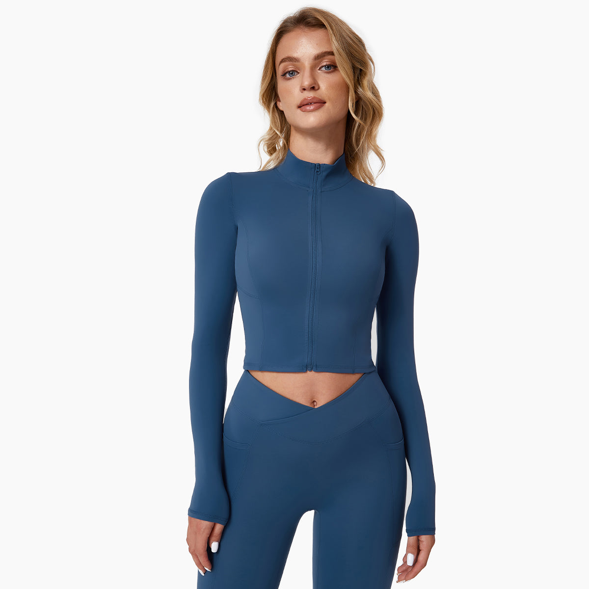 LONG SLEEVES ZIP UP RUNNING JACKET