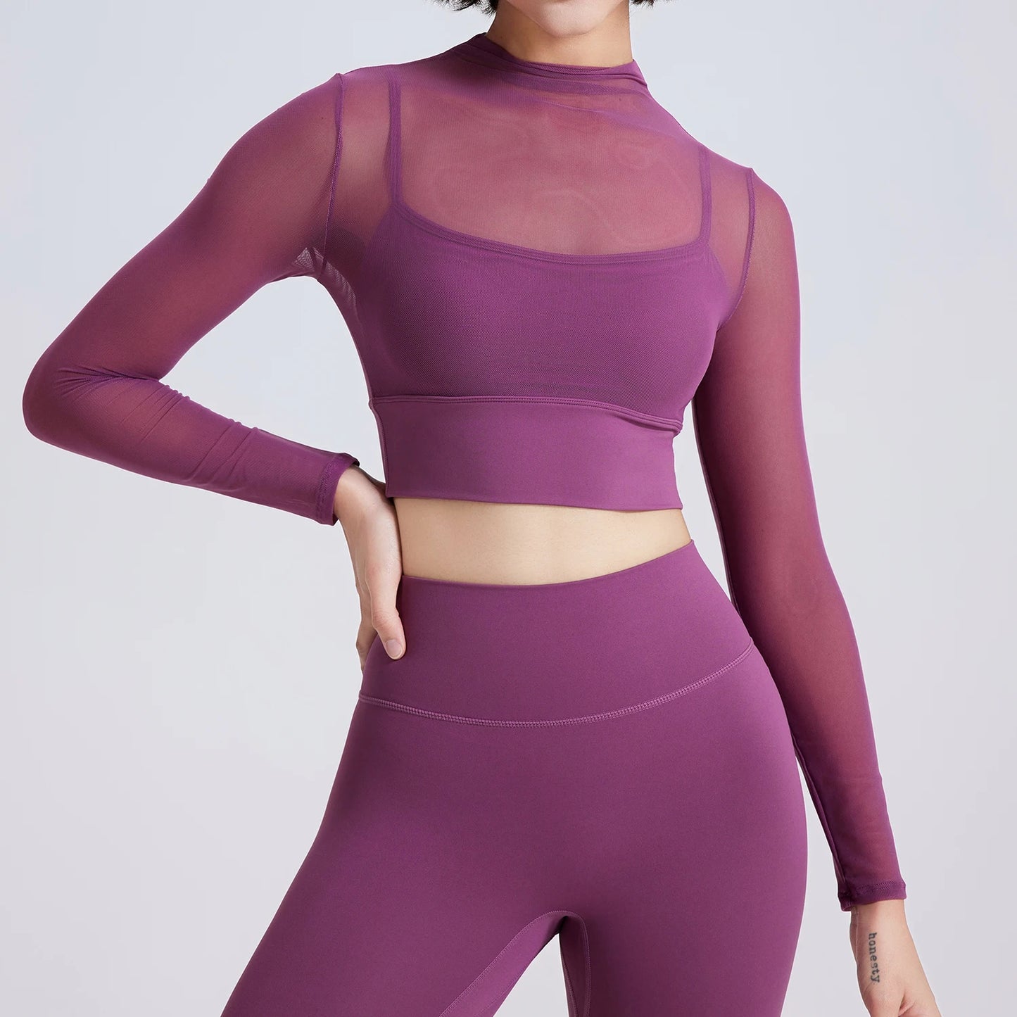 LONG SLEEVES WITH CHEST PAD MESH TOP