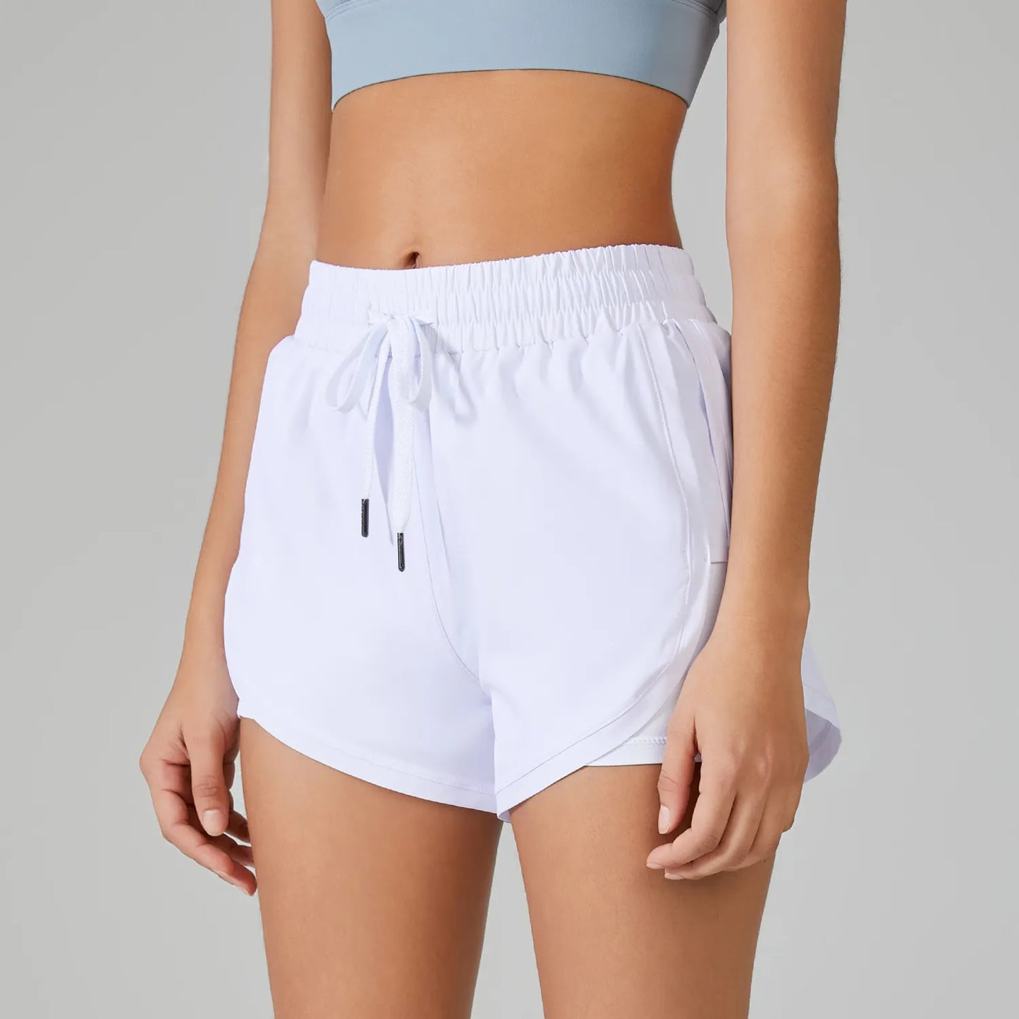 HIGH WAIST RUNNING SHORTS WITH POCKETS