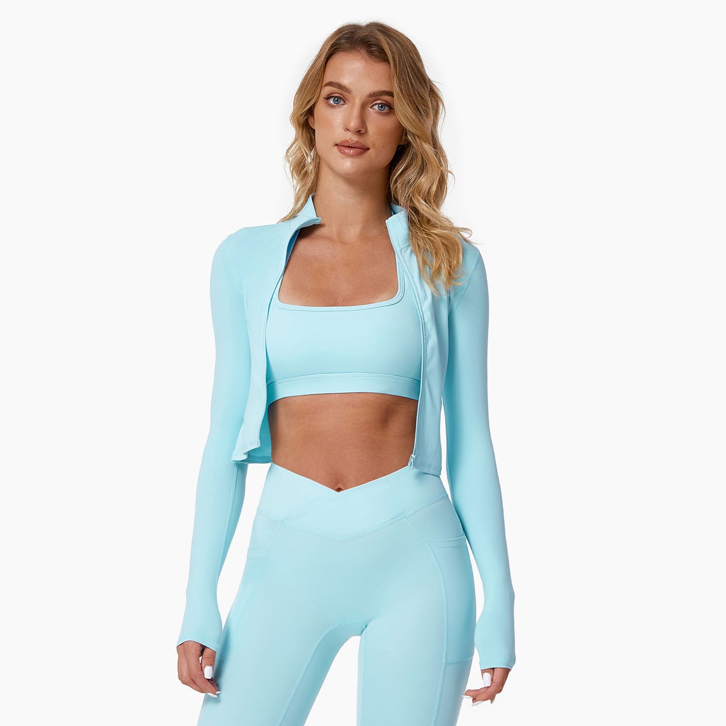 LONG SLEEVES ZIP UP RUNNING JACKET