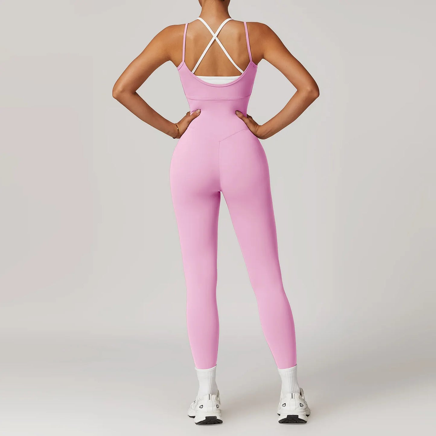 Cami Straps Contrast Panel Romper