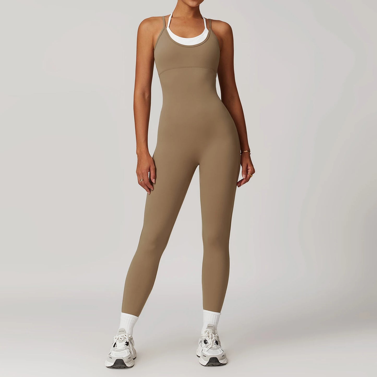 Cami Straps Contrast Panel Romper