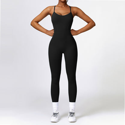 BACKLESS STRAPPY CAMI JUMPSUIT