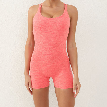 STRAPPY BACK SWEAT WICKING ROMPER