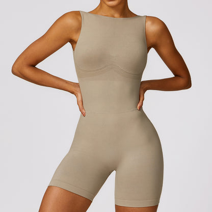 BACKLESS UNITARD BODY SCULPTING ROMPER