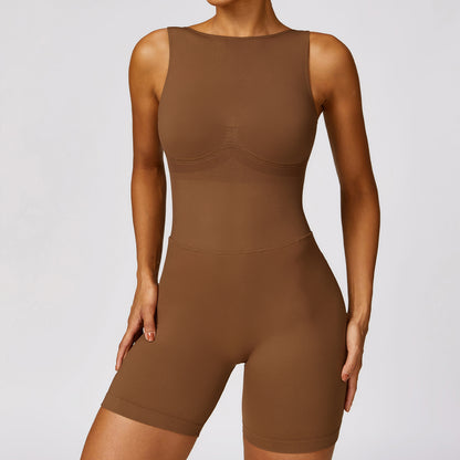 BACKLESS UNITARD BODY SCULPTING ROMPER