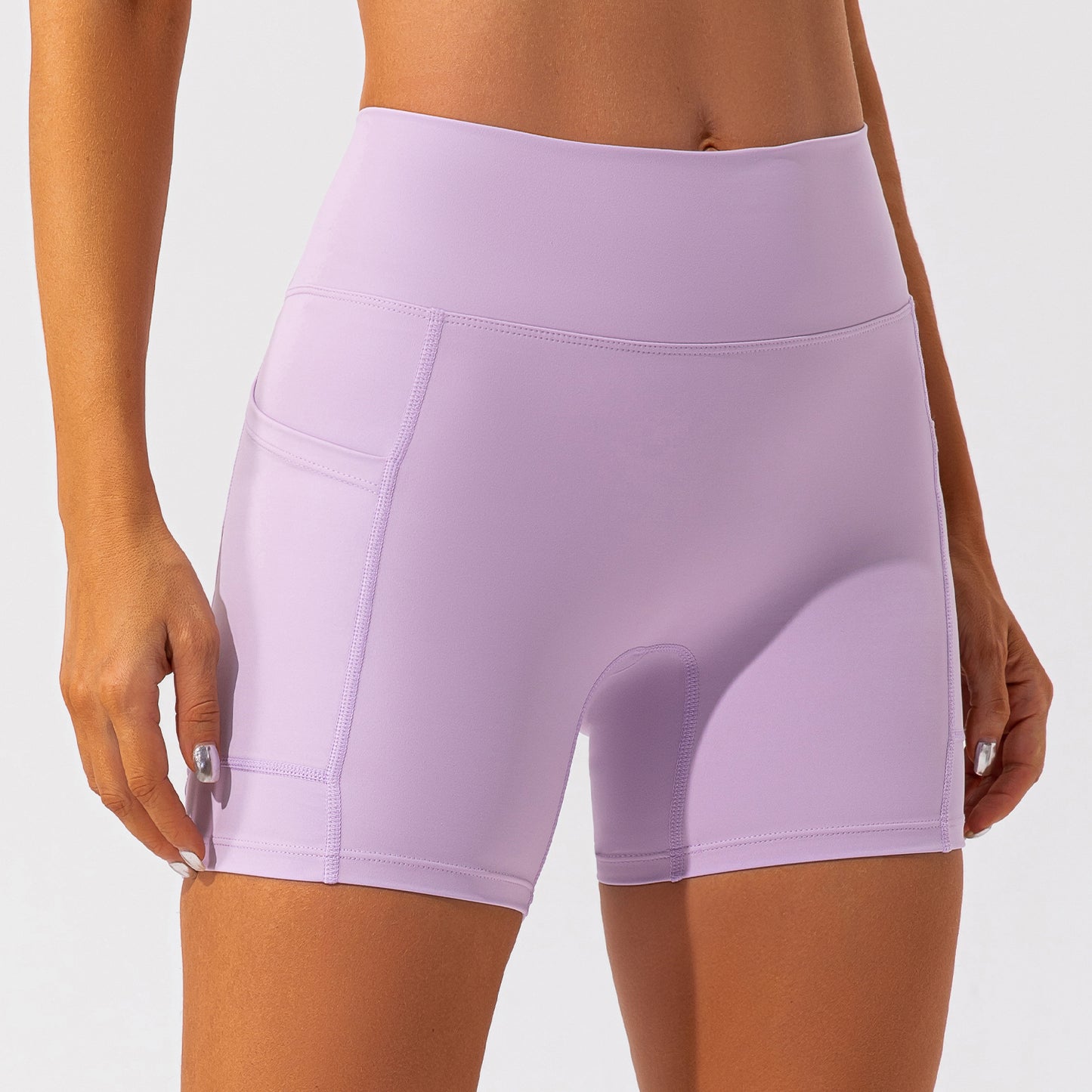 BOOTY SCULPTING BIKER SHORTS WITH POCKET