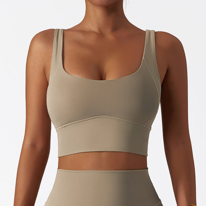 UNDERLINED SHAPING PADDED RUNNING BRA