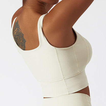 UNDERLINED SHAPING PADDED RUNNING BRA