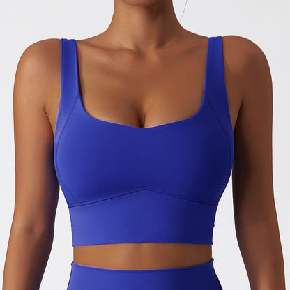 UNDERLINED SHAPING PADDED RUNNING BRA