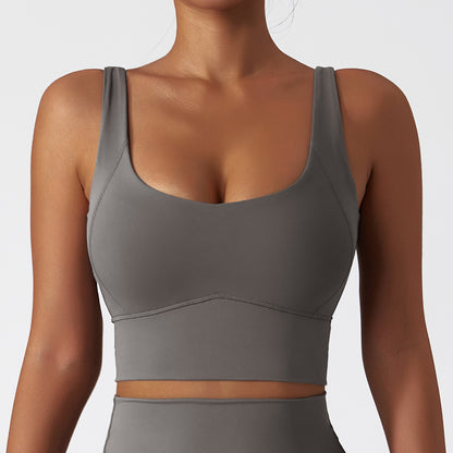 UNDERLINED SHAPING PADDED RUNNING BRA