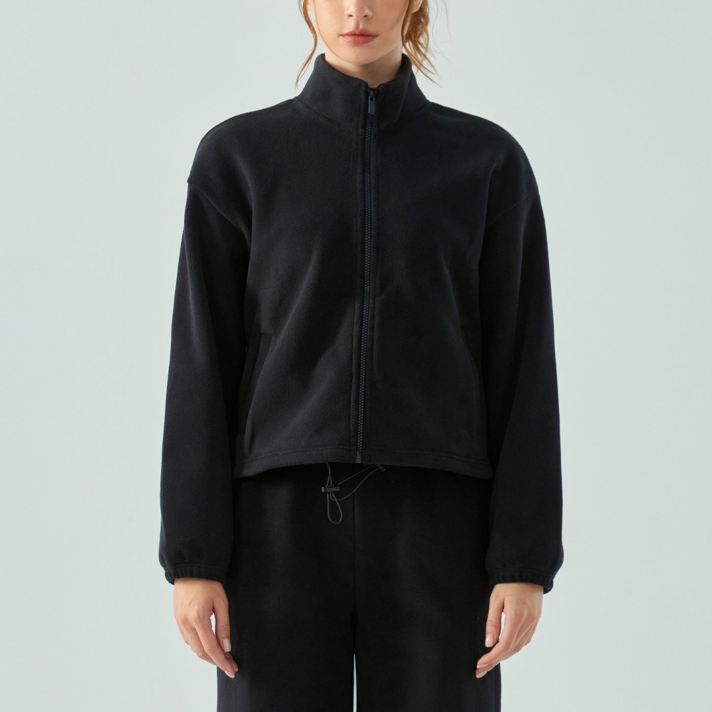 Brushed Fleece Zipper Sweatshirt