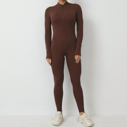 Full Sleeves Zipper Jumpsuit